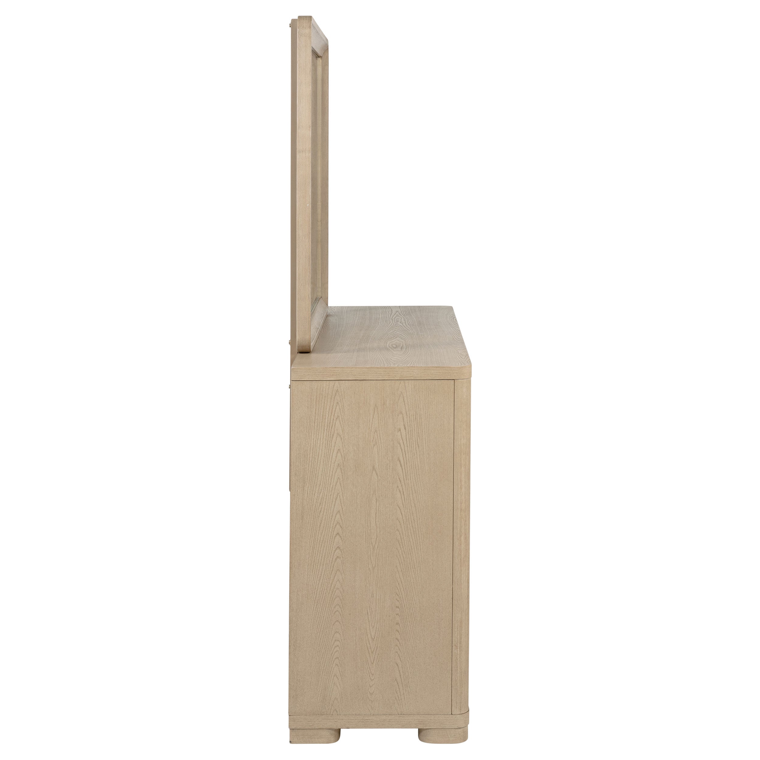 Ladera 6-drawer Bedroom Dresser and Mirror Light Elm — view 9