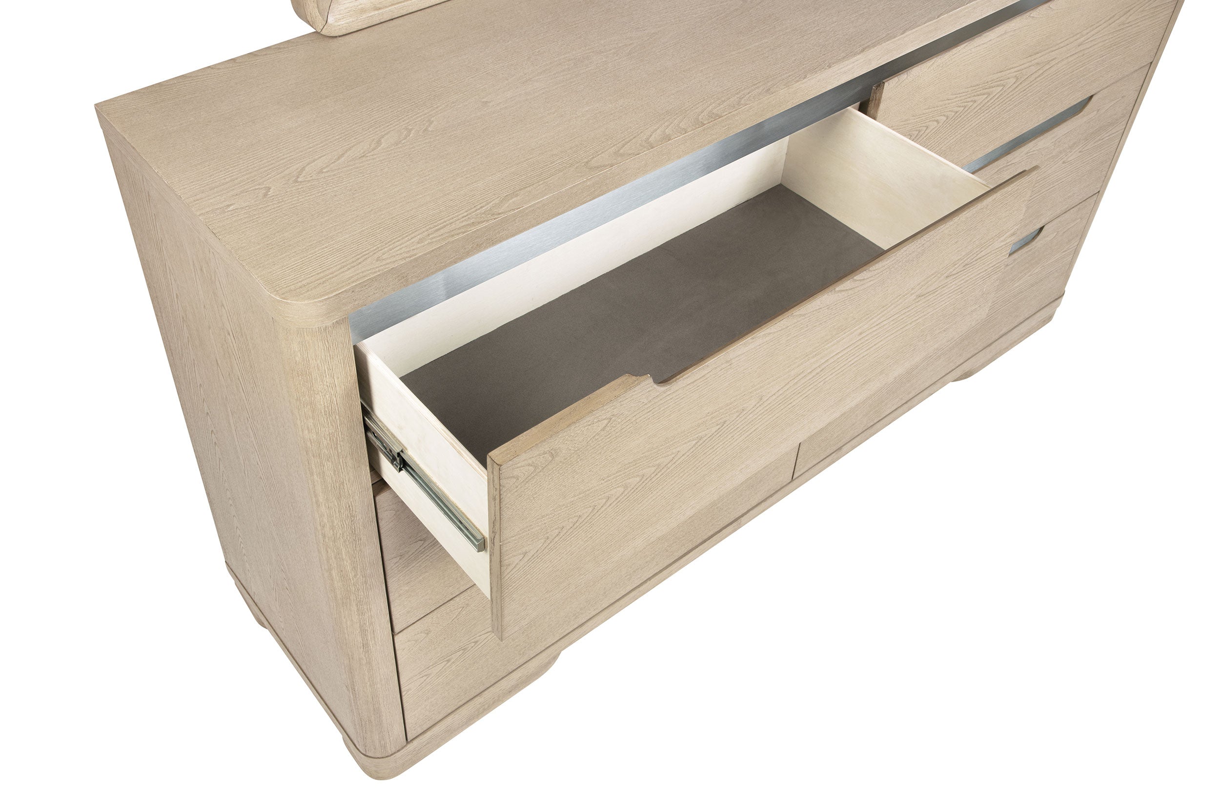 Ladera 6-drawer Bedroom Dresser and Mirror Light Elm — view 10