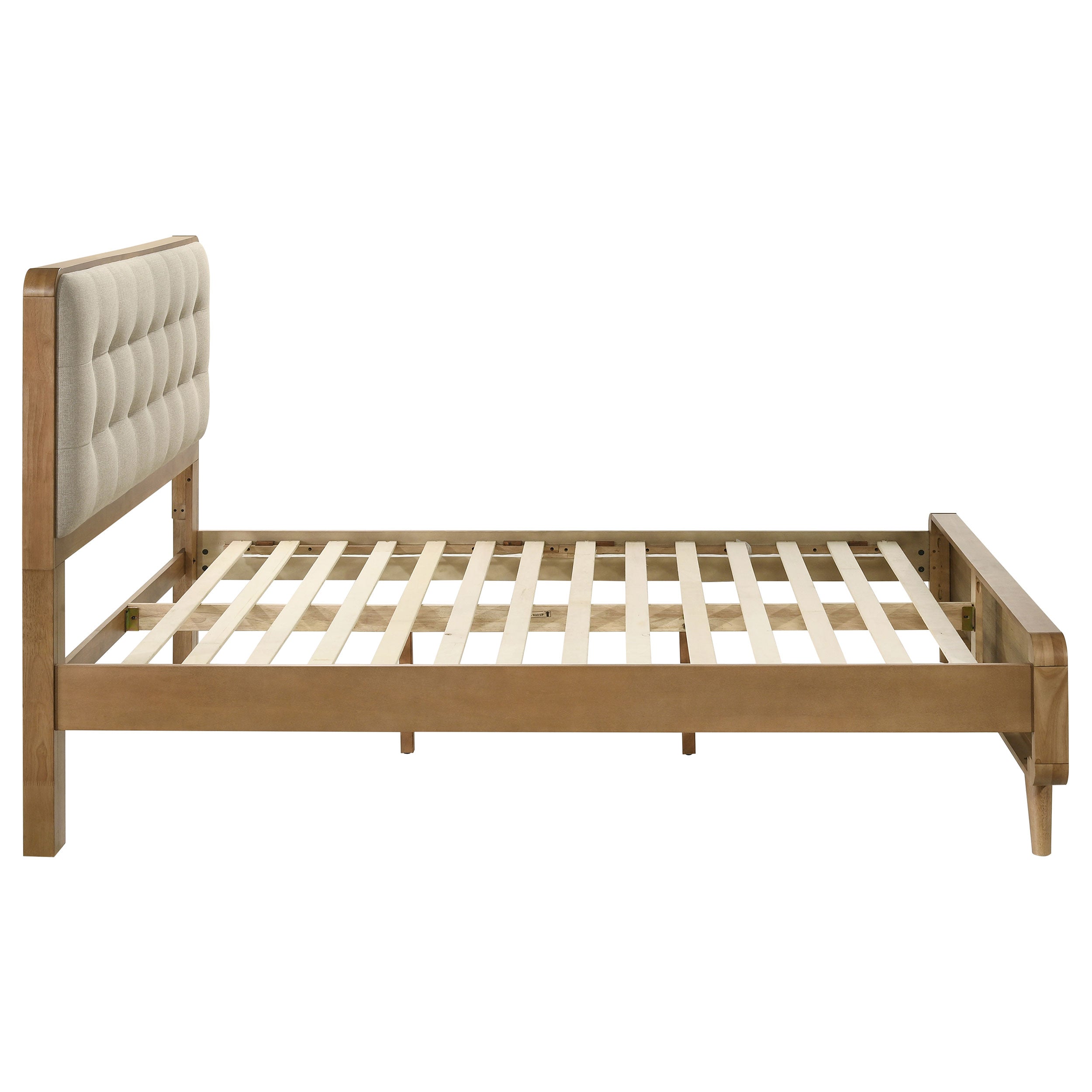 Robyn Wood California King Platform Bed Light Ash — view 9