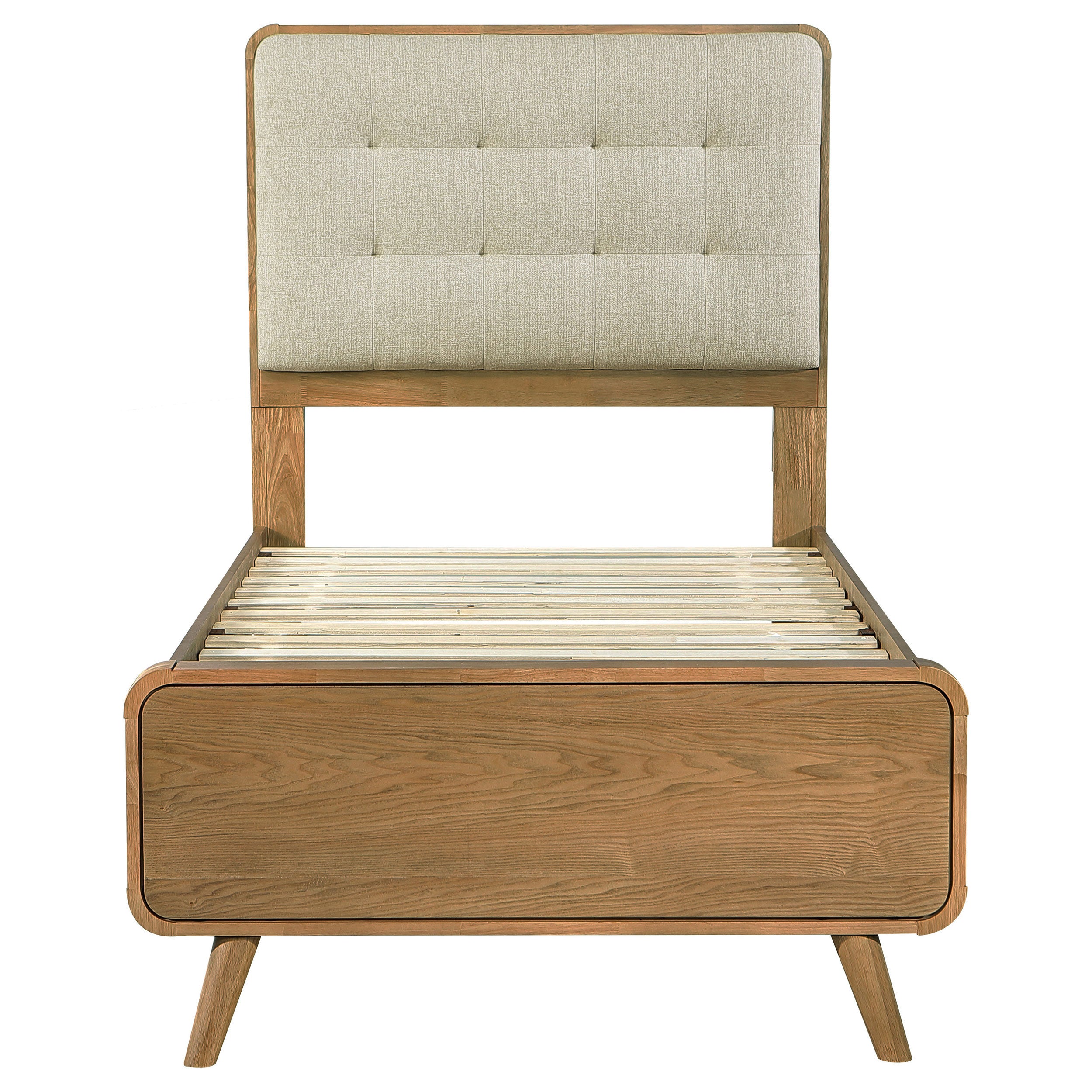 Robyn Wood Twin Platform Bed Light Ash — view 4