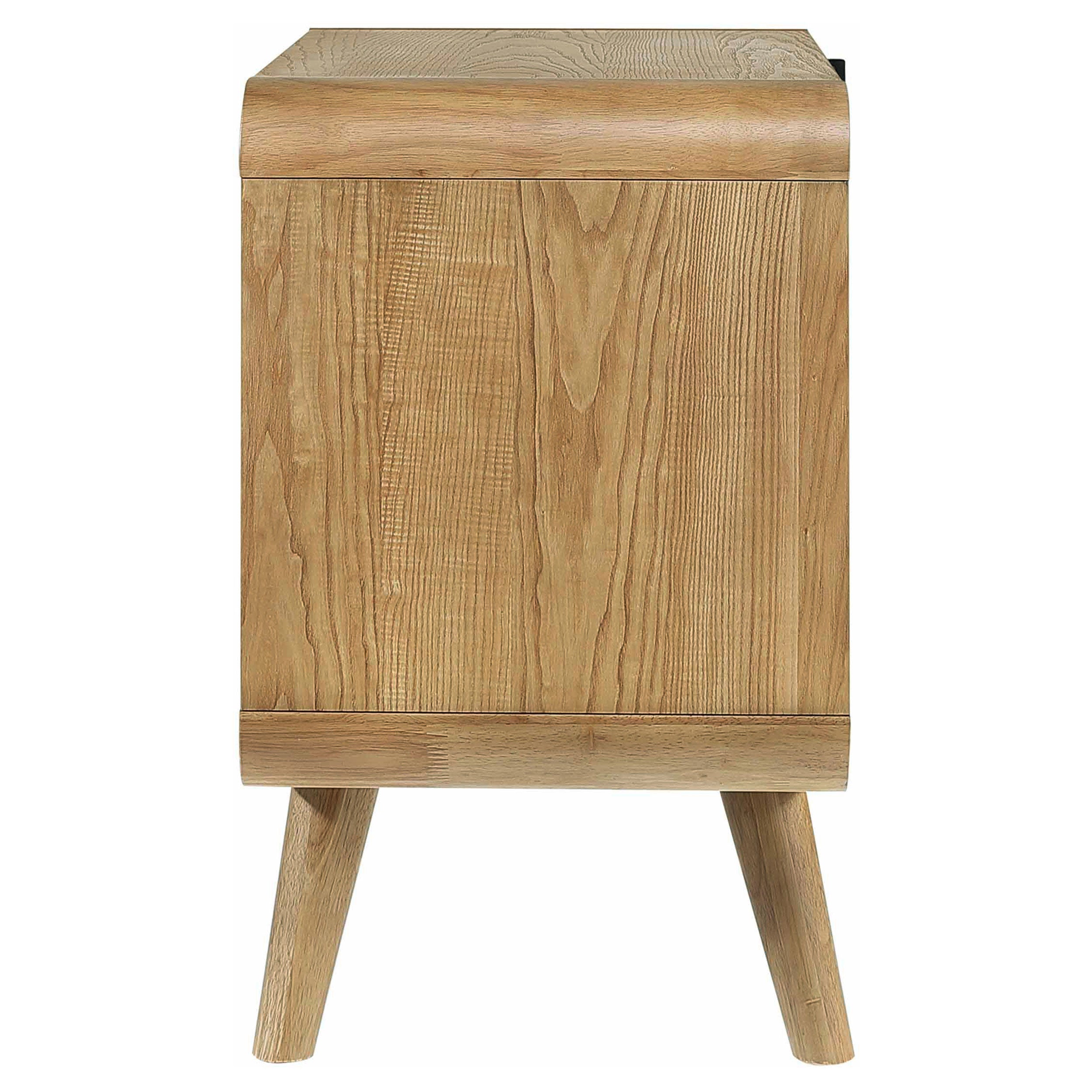 Robyn 2-drawer Nightstand Bedside Table Light Ash — view 5