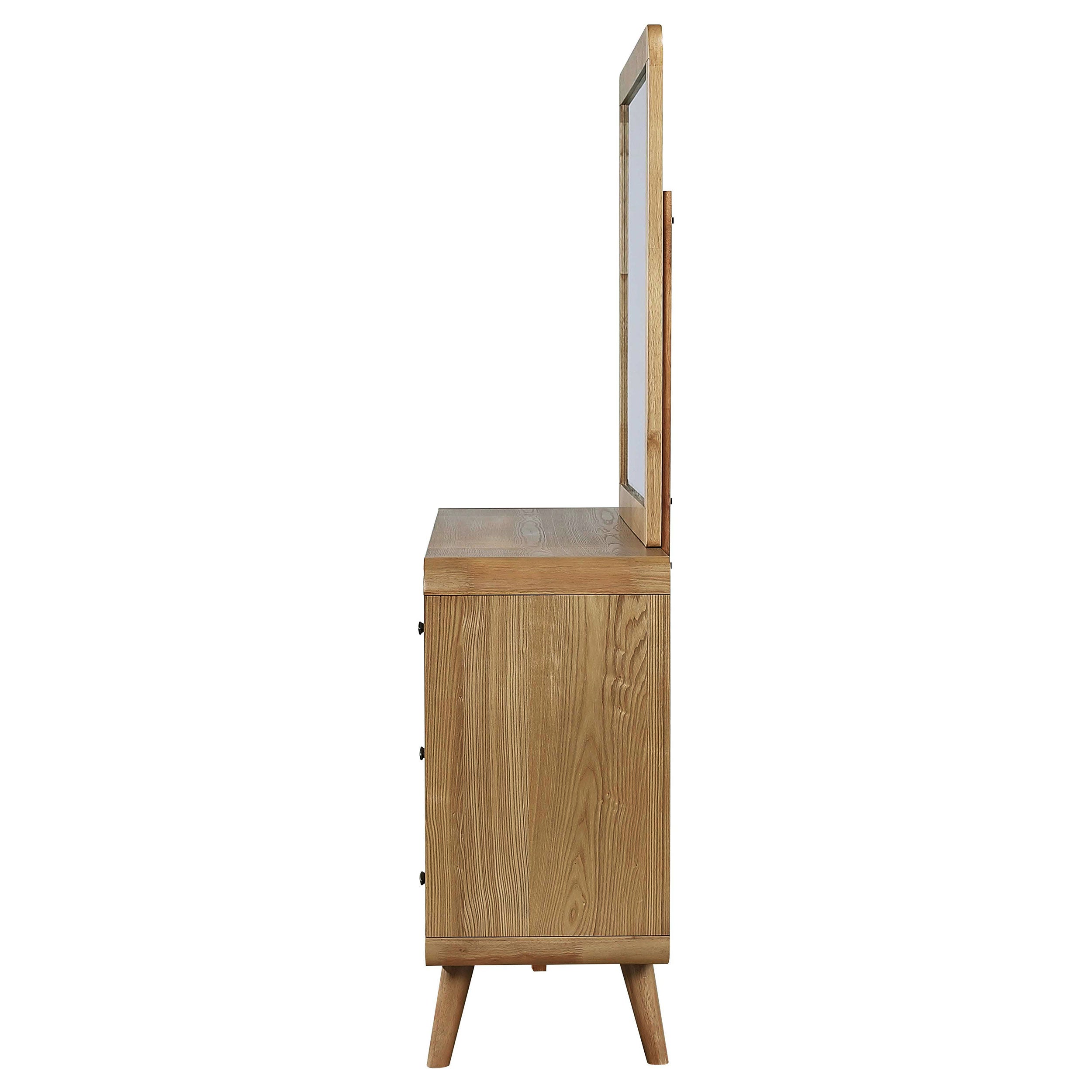 Robyn 6-drawer Bedroom Dresser and Mirror Light Ash — view 5