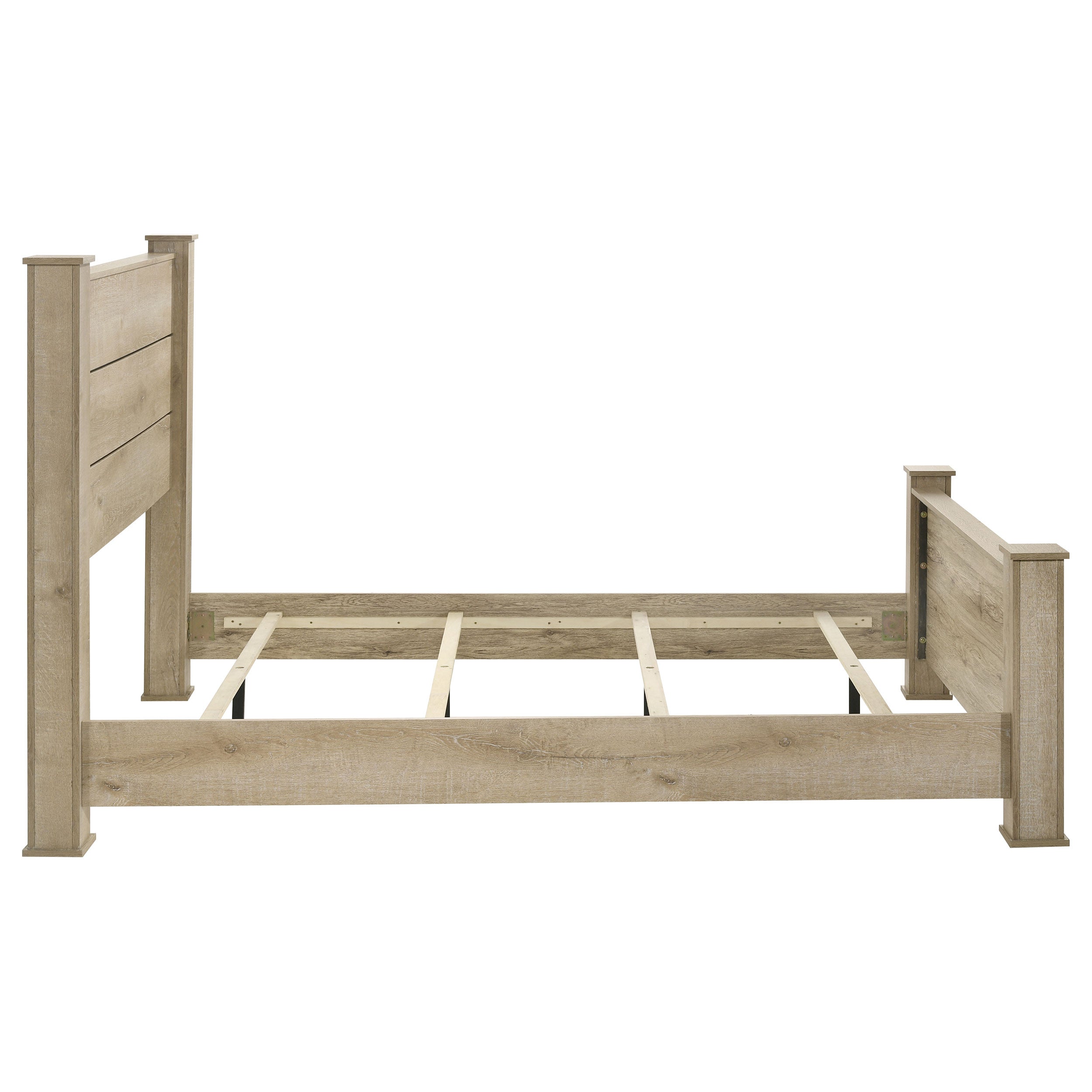 Oakglen 55-inch Queen Panel Bed Weathered Oak — view 6