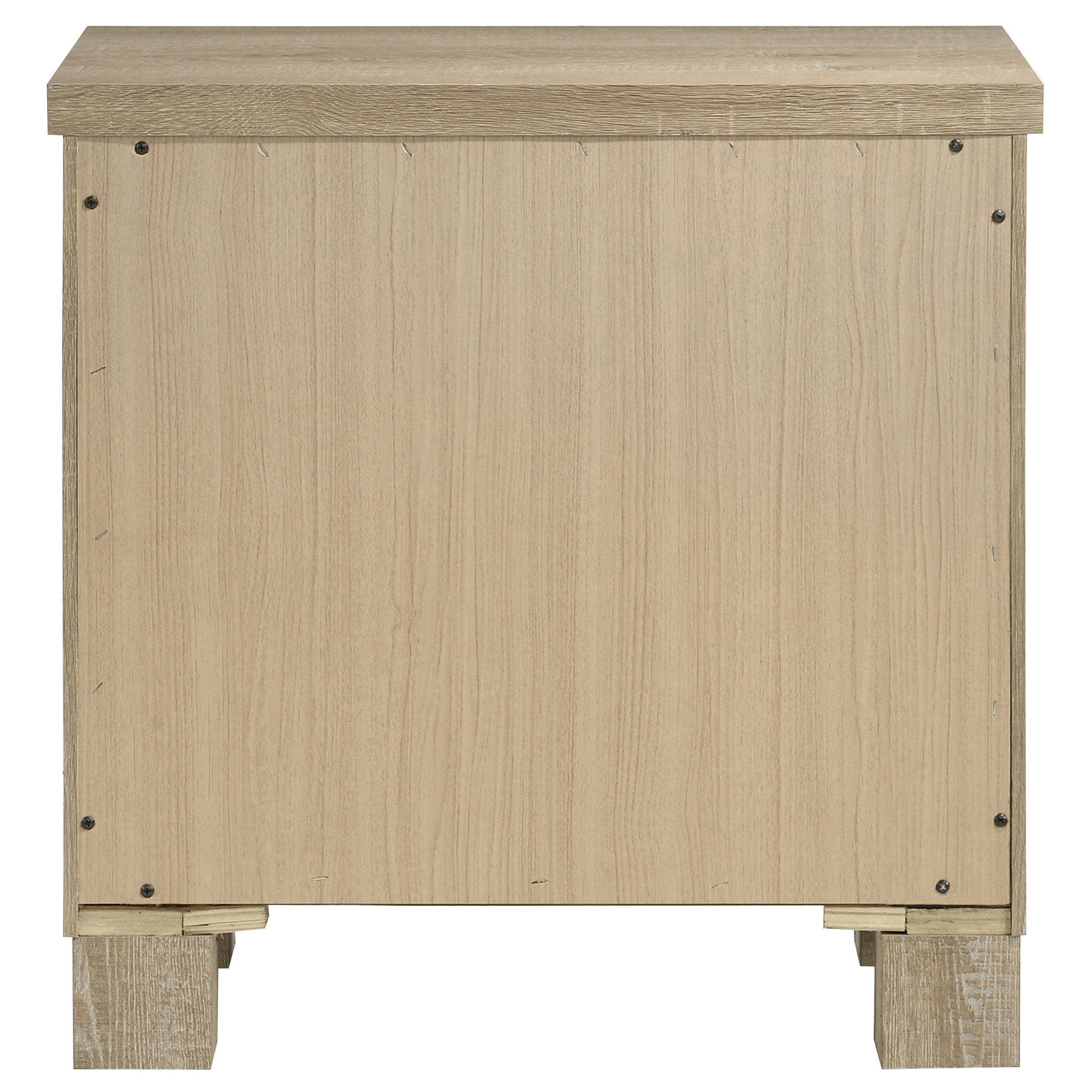 Oakglen 2-drawer Nightstand Bedside Table Weathered Oak — view 7