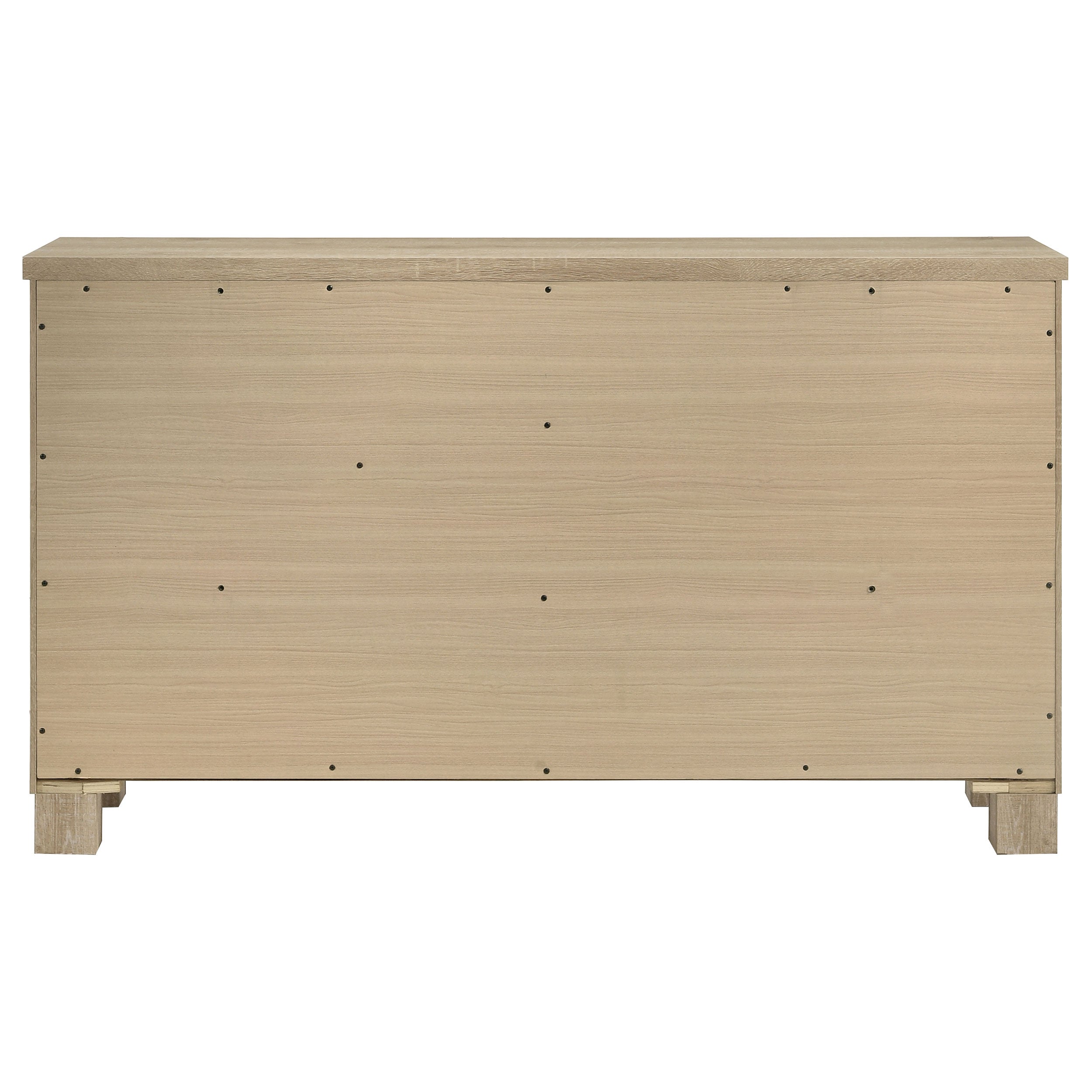 Oakglen 6-drawer Bedroom Dresser Weathered Oak — view 7