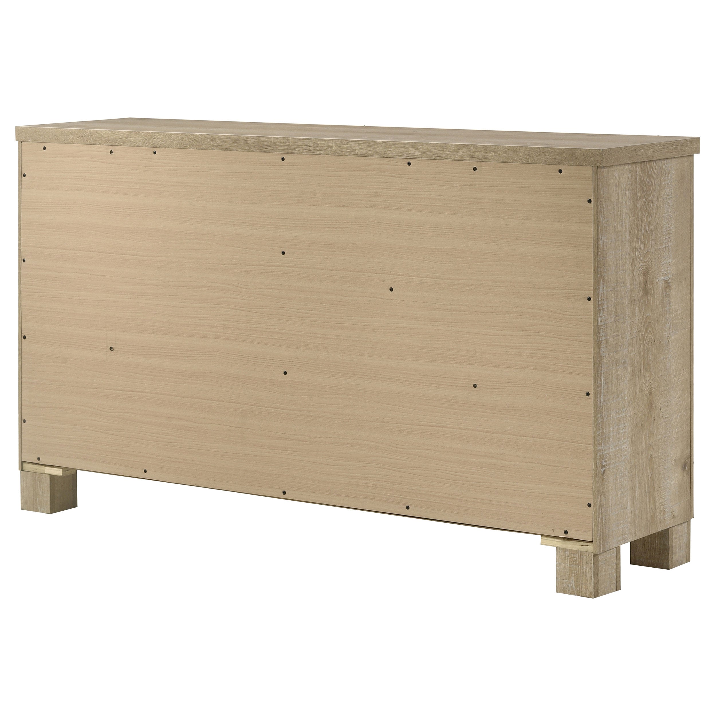 Oakglen 6-drawer Bedroom Dresser Weathered Oak — view 8