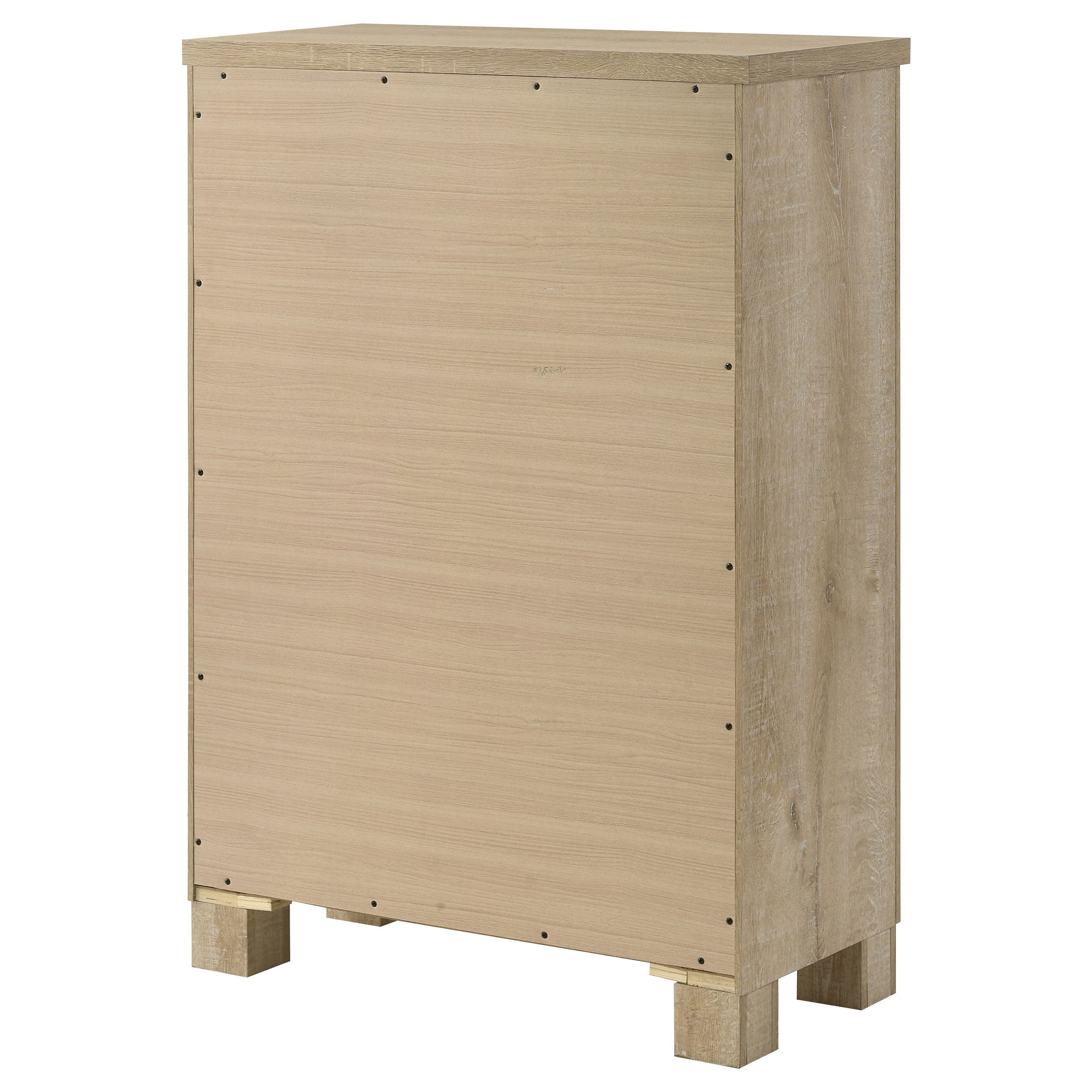 Oakglen 5-drawer Bedroom Chest of Drawers Weathered Oak — view 8