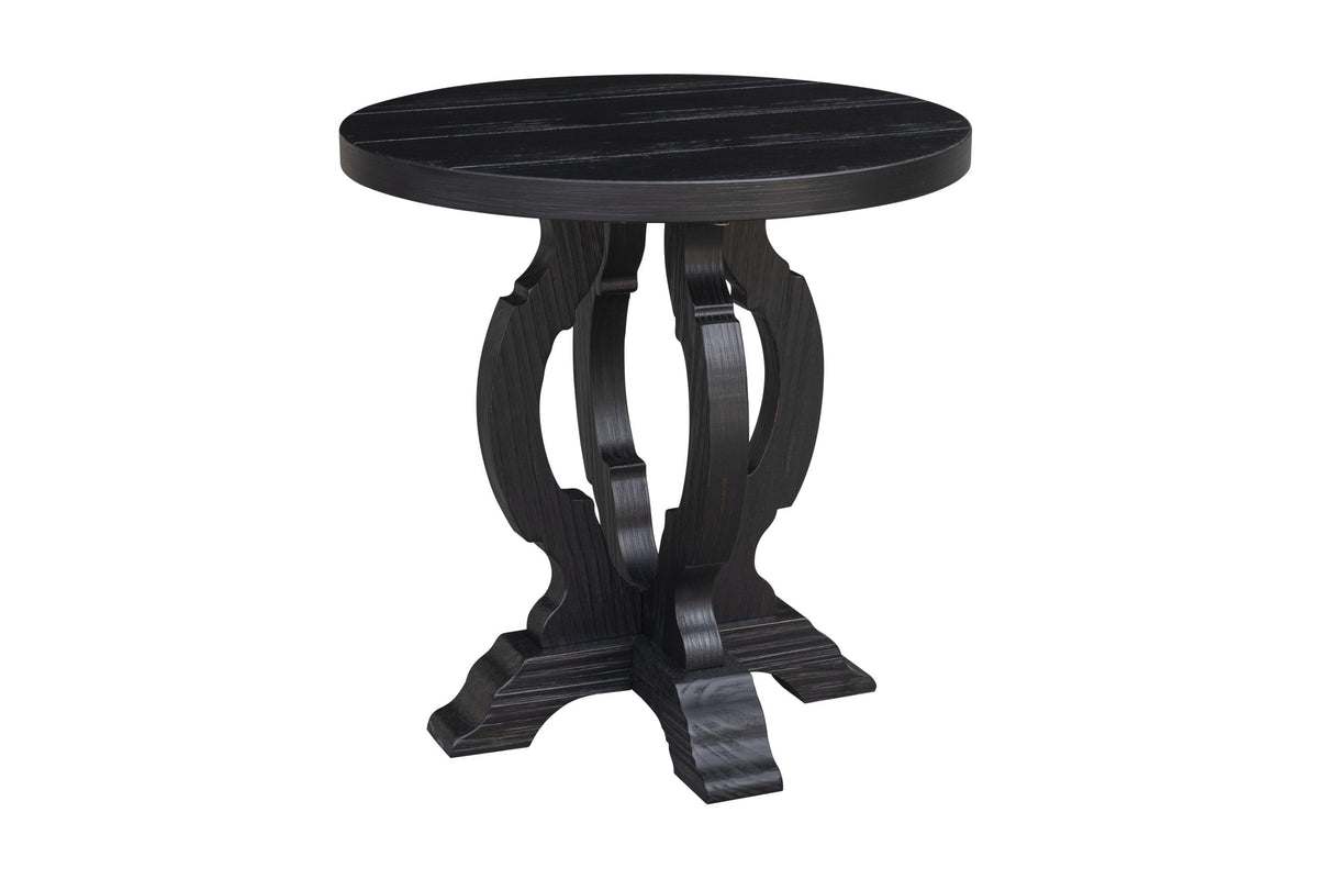 Orchard Park Round Accent Table (Black)