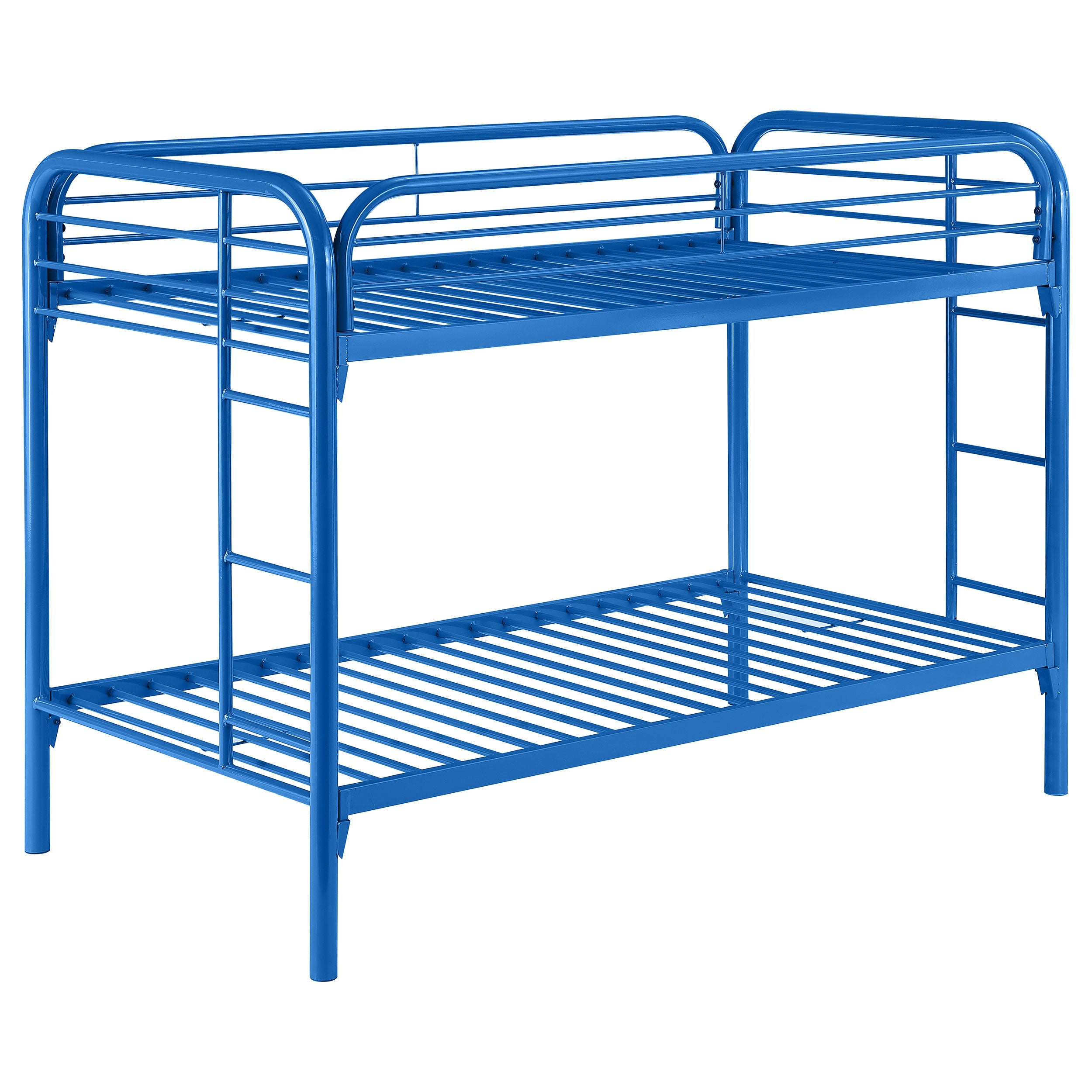 Morgan Metal Twin Over Twin Bunk Bed Blue — view 1