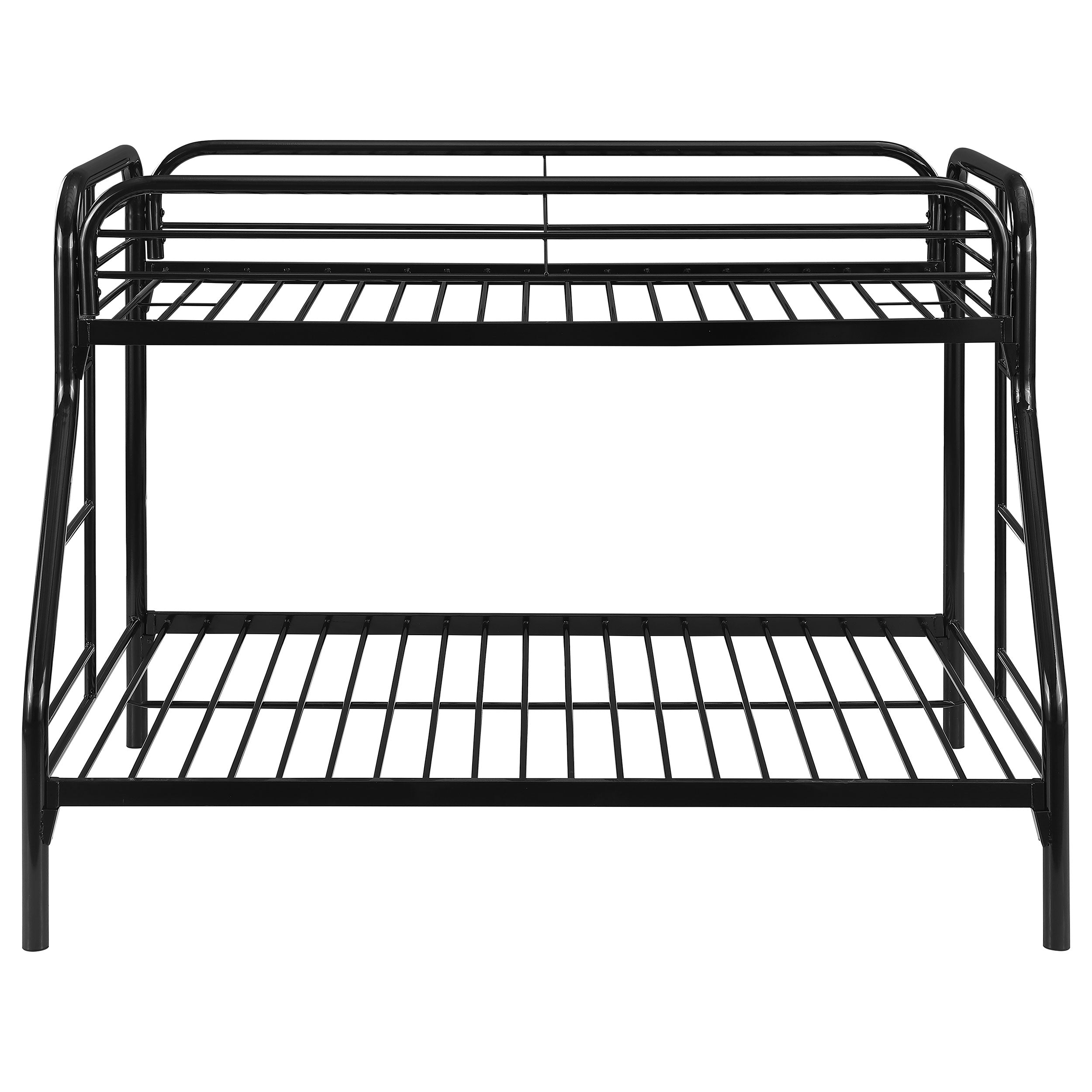 Morgan Metal Twin Over Full Bunk Bed Black — view 3