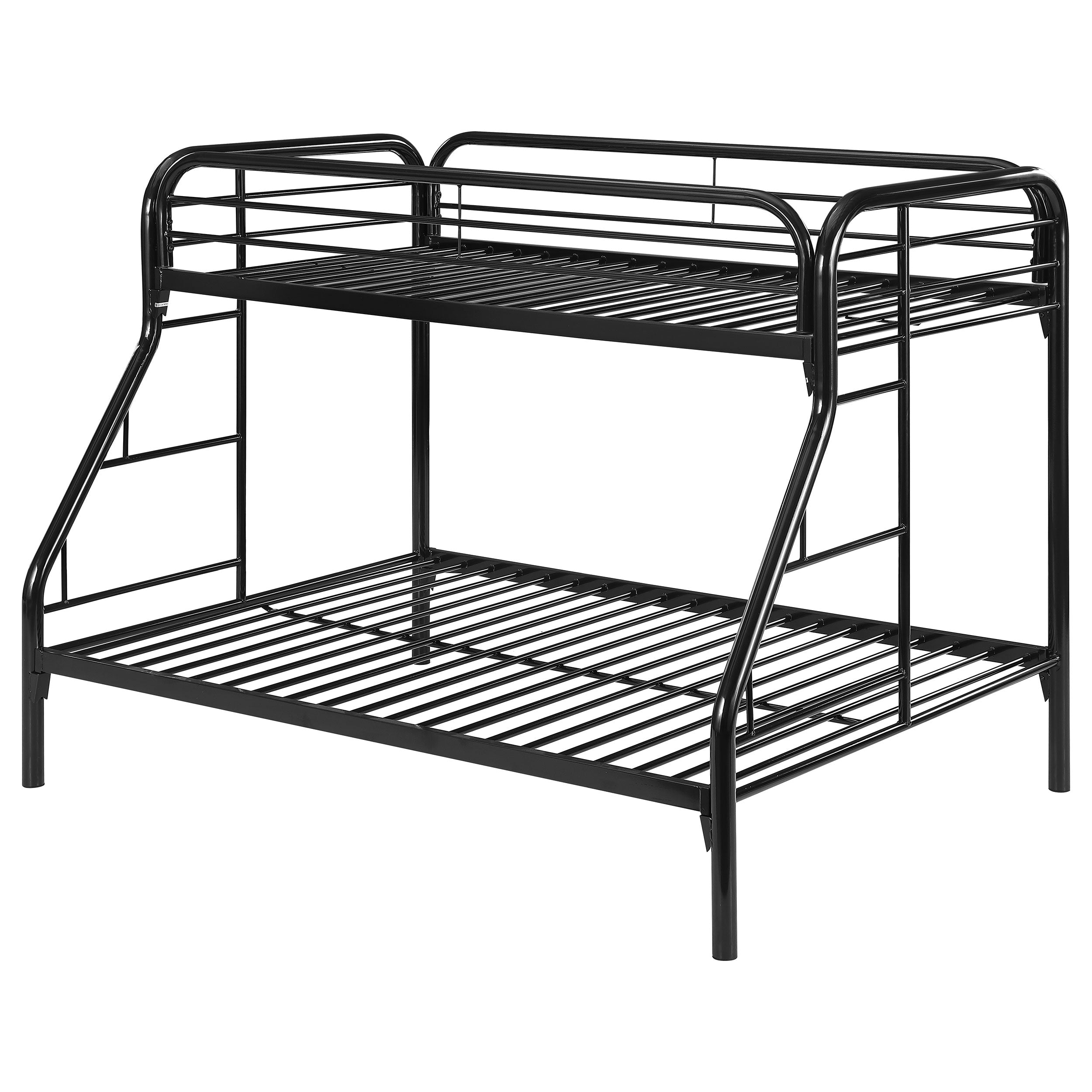 Morgan Metal Twin Over Full Bunk Bed Black — view 4