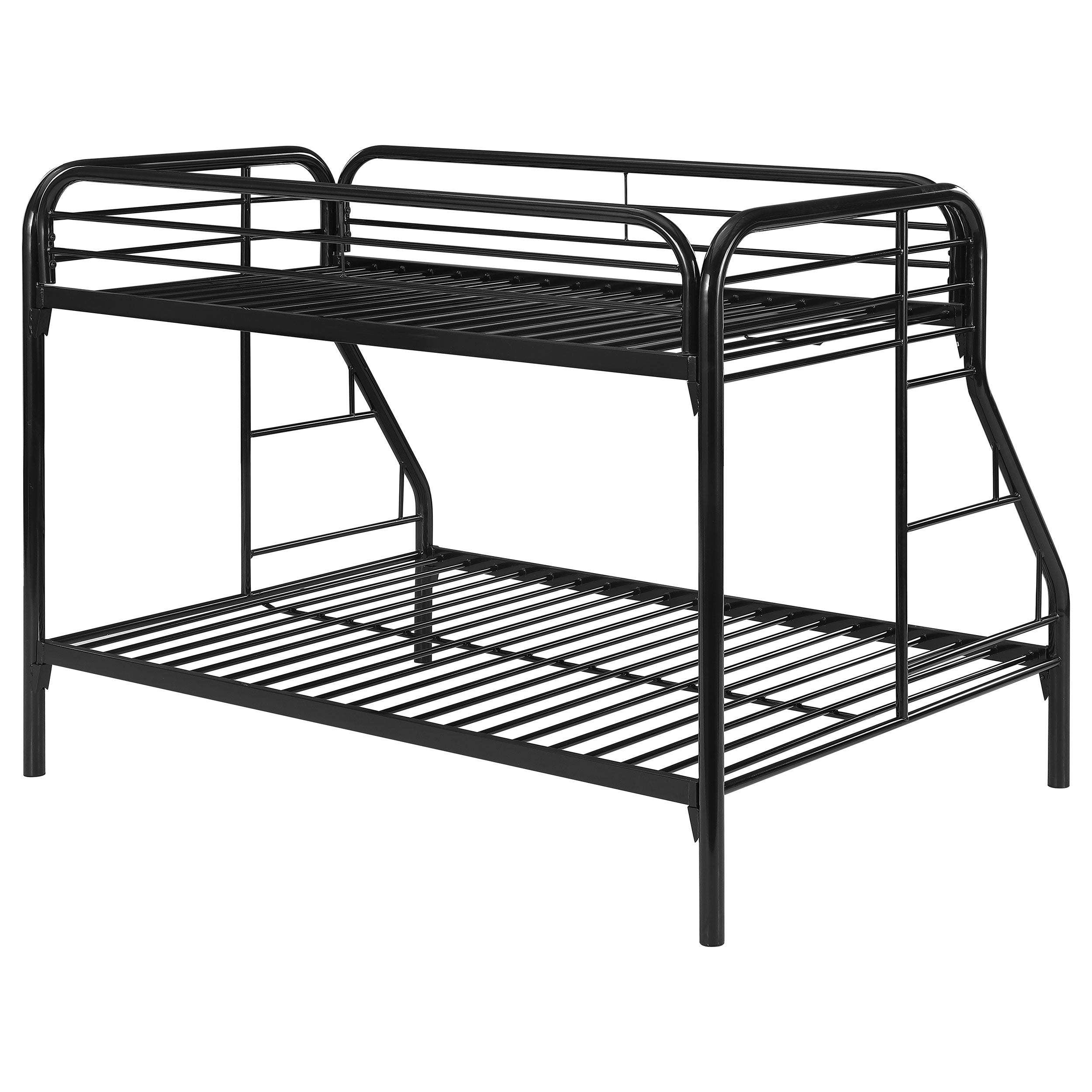 Morgan Metal Twin Over Full Bunk Bed Black — view 7