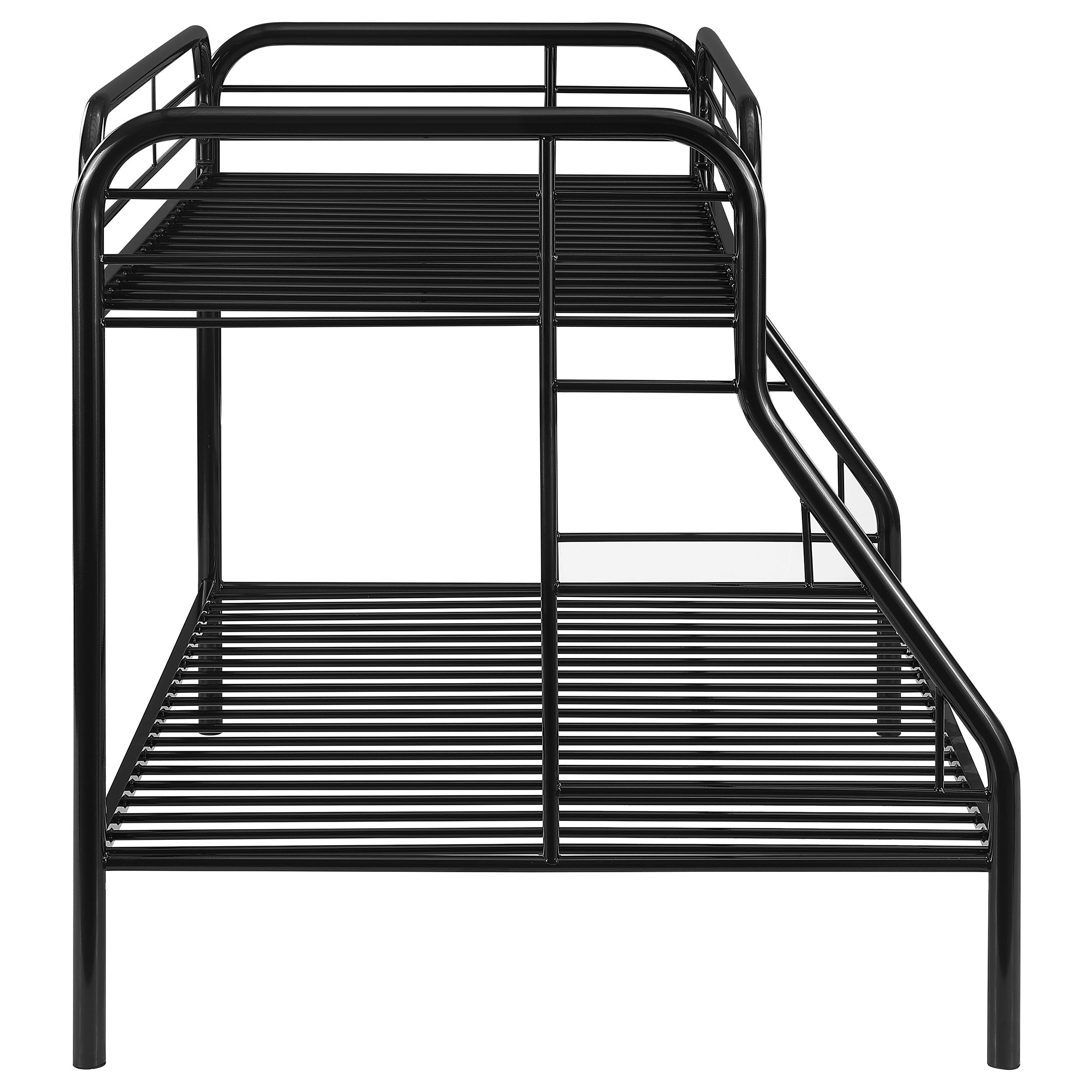 Morgan Metal Twin Over Full Bunk Bed Black — view 8