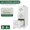 Premium Drawer File Cabinet With Lock, Metal Vertical Design, A4 Legal / Letter Size