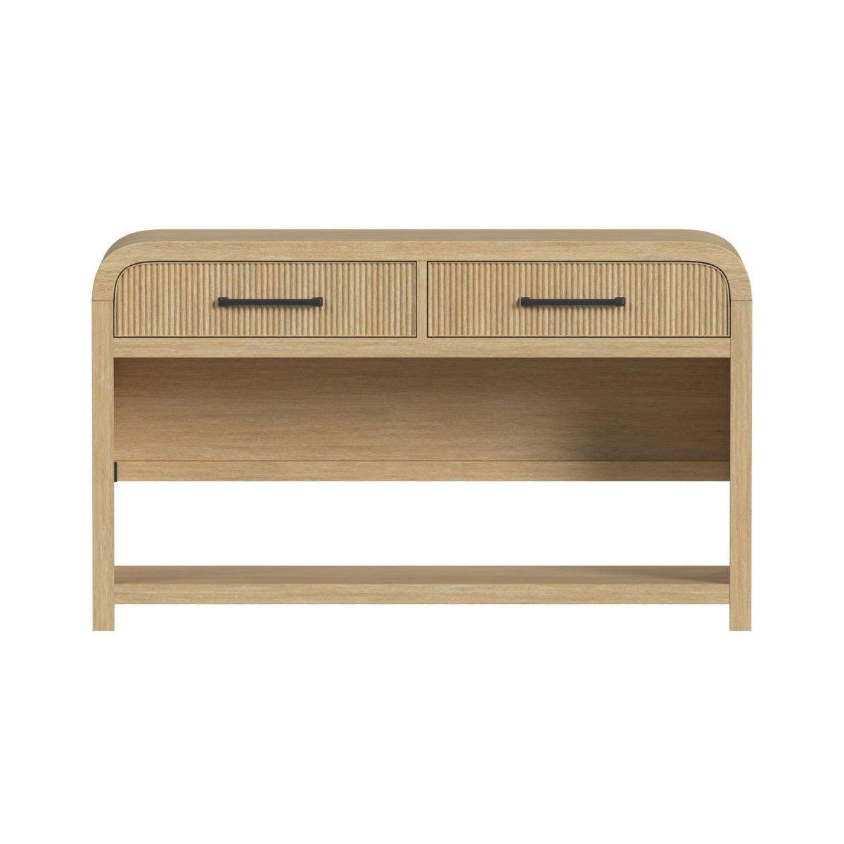 Ridgemont Sofa Table With Bottom Shelf in Black by Elements International, view 4