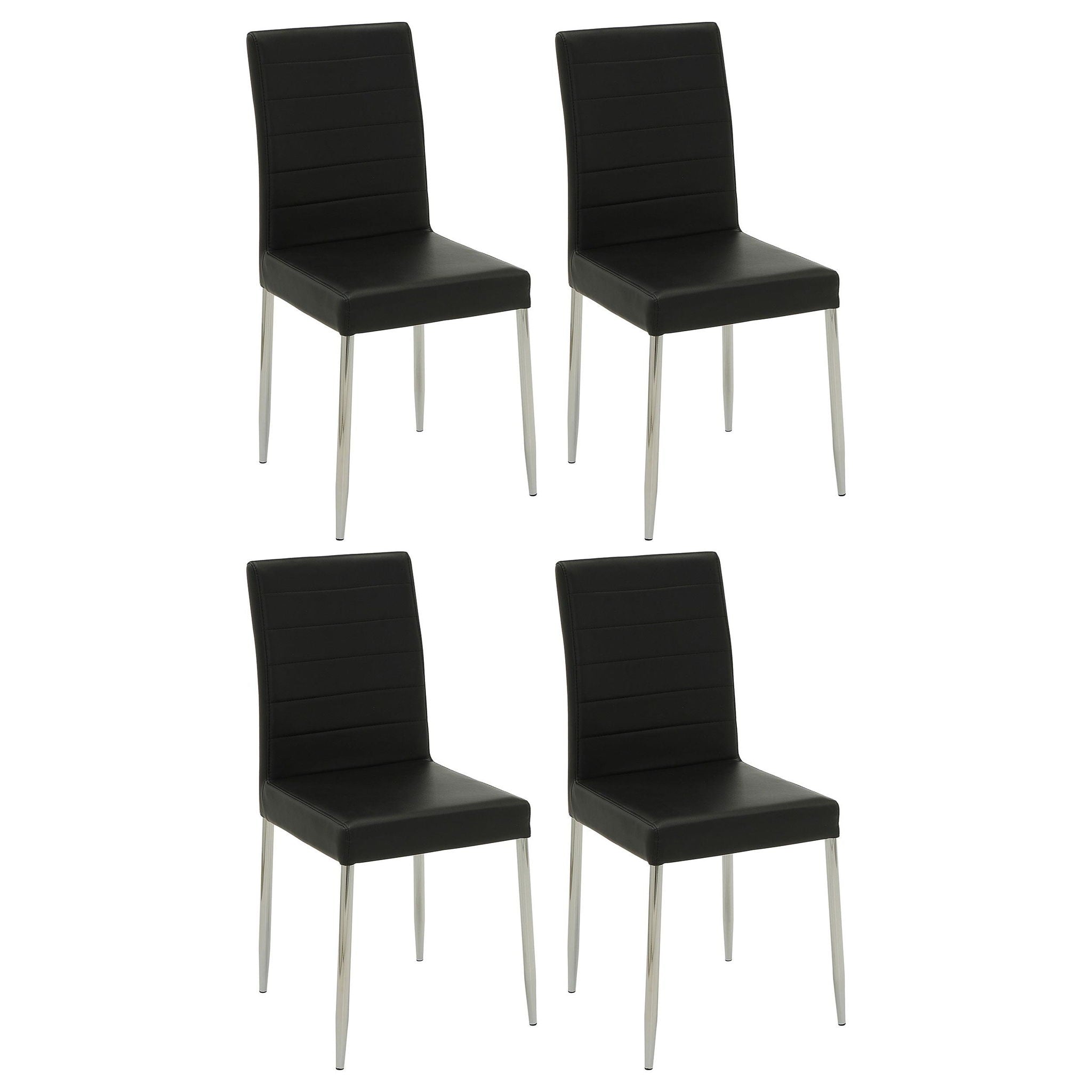 Maston Upholstered Dining Side Chair Black (Set of 4) - Atlantic Fine Furniture Melbourne FL