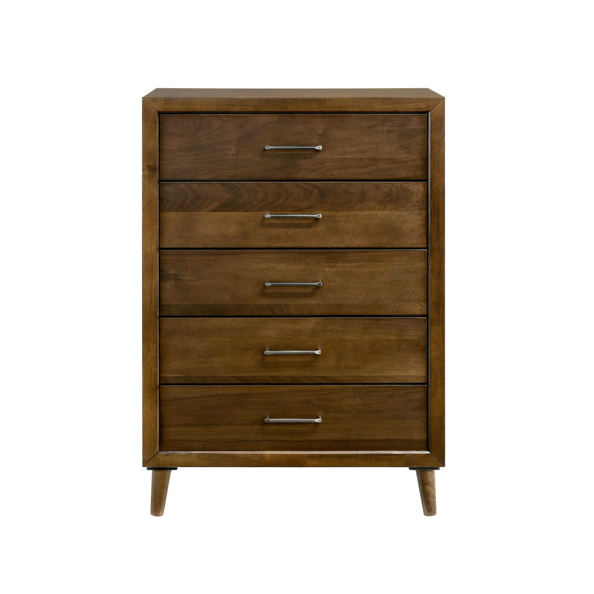 Malibu 5-Drawer Chest in Walnut by Elements International, view 2
