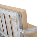 6 Person Outdoor Wooden Dining Set With Umbrella Hole And Removable Cushions For Patio - Gray