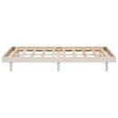 Modern Design Twin Size Floating Platform Bed Frame for White Washed Color