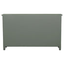 Madeline - 3-Drawer Scrollwork Accent Cabinet - Antique Green