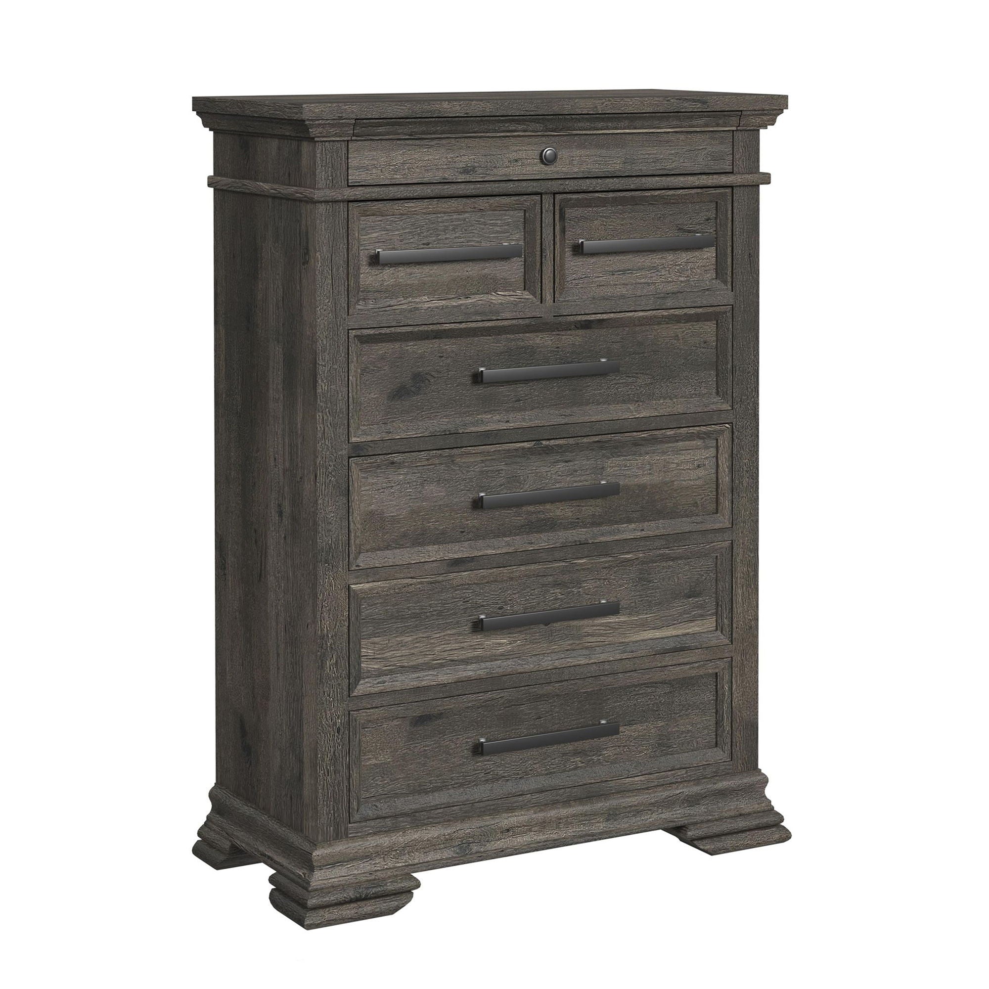 Park Ridge 6-Drawer Chest in Charcoal by Elements International