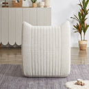 Bean Bag Chair For Adults, Lazy Floor Sofa Couch Memory Foam Bean Bag Sofas Chenille Fabric Reading Chair Comfortable Corner Lounge Sofa For Living Room - White