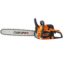 62Cc Gas Powered Chainsaw 20" 2 Cycle Petrol Handheld Chain Saw Epa Compliant Aluminium - Orange