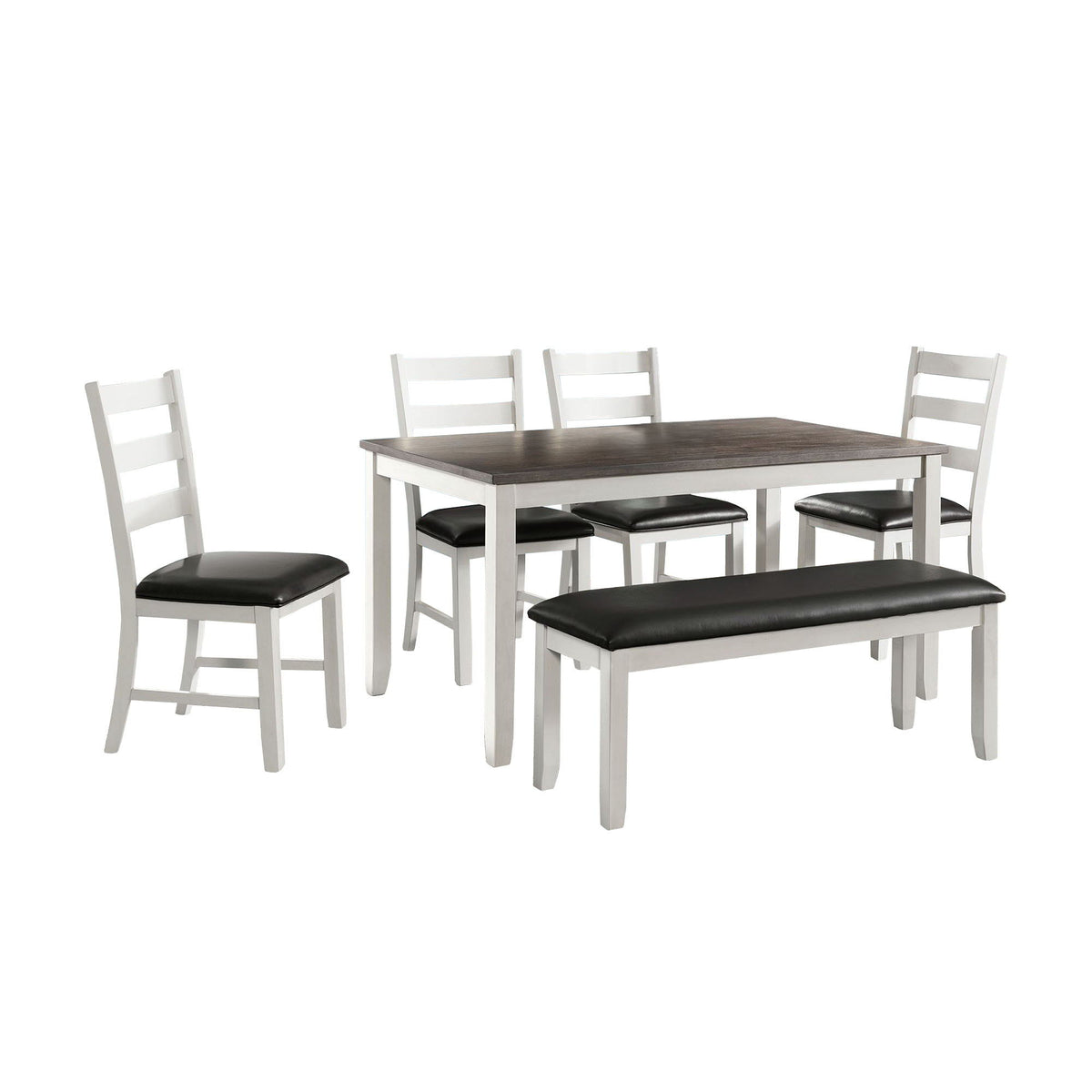 Martin Dining Set in Dark Gray by Elements International, view 2