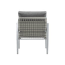 Modern Lounge Chair With Rope Accents And Cushions