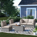 Stylish Modular Wicker Patio Seating Group