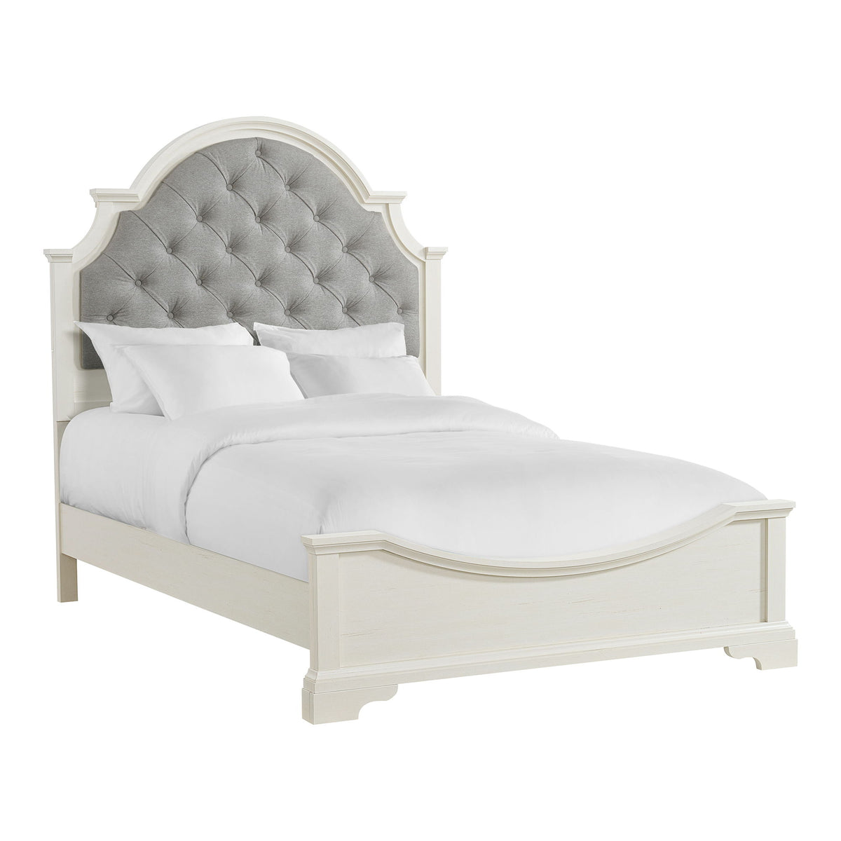 Eastwood Youth Upholstered Bedroom Set in White by Elements International, view 5