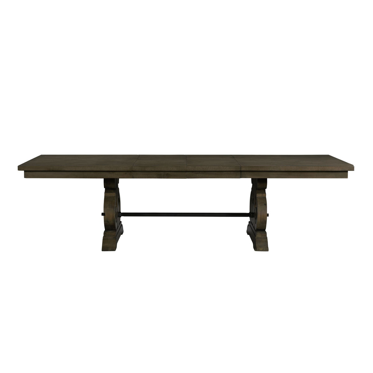 Stone Dining Table in Dark Gray by Elements International, view 3