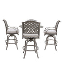 Cast Aluminum Bar Set With Cushion