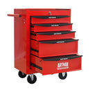 Rolling Metal Tool Chest With Drawers, Steel Storage Cabinet With Ball Bearing Slides