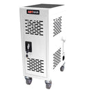 16 Bay Mobile School Charging Cart Station For Chromebook, Tablet And Laptop Computer With Power Strip Included