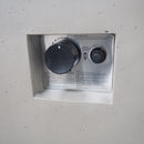 Outdoor Patio Square Gas Burning Concrete Fire Pit 40,000 Btu