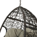 Kylie - Boho Style Hanging Basket Chair Rattan With Water Resistant Cushions