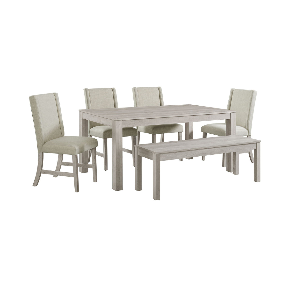 Eleanor 2.0 Standard Height Dining Set in Light Brown by Elements International, view 3