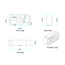 Anne - Buffet - White / Gray