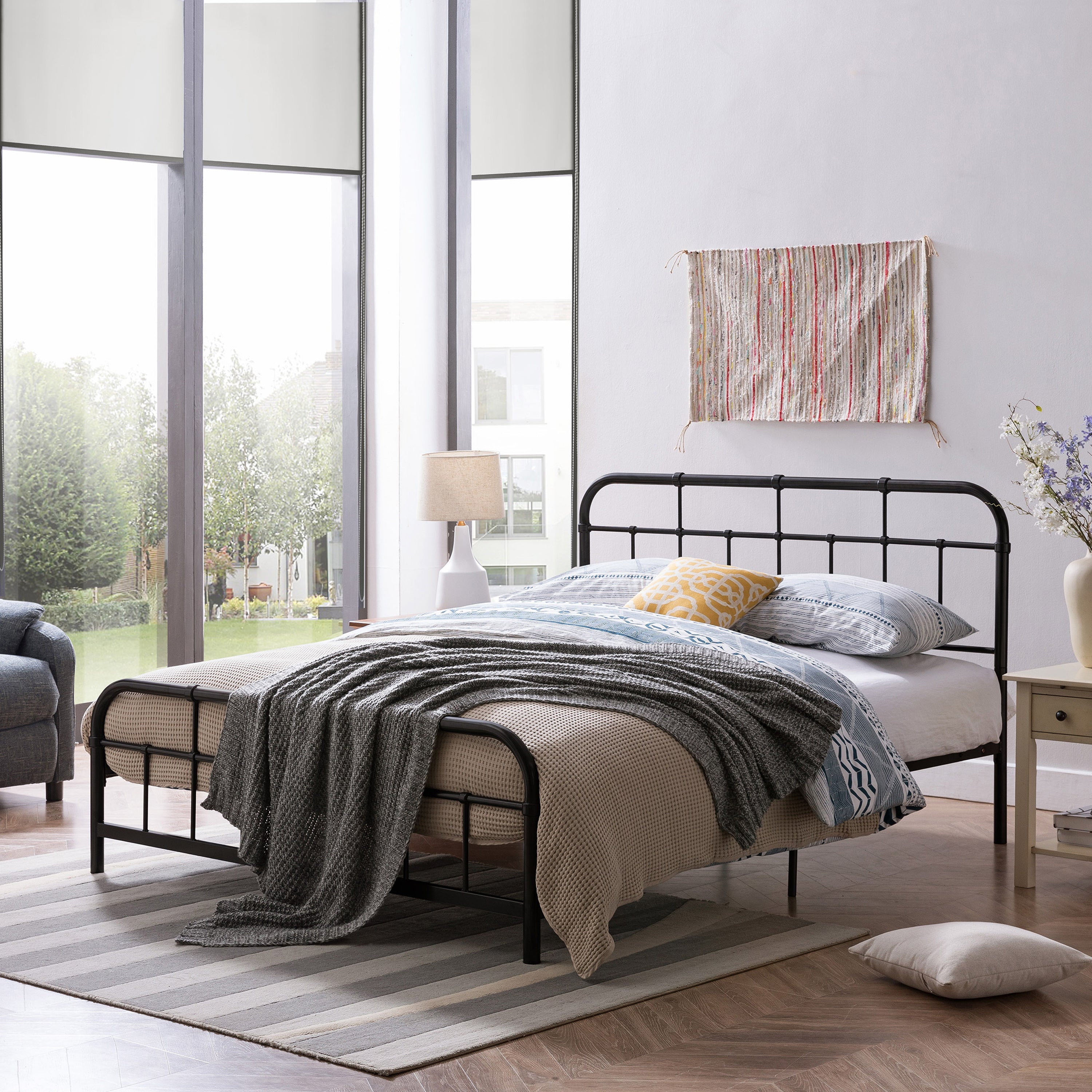 QUEEN SIZE METAL BED - Atlantic Fine Furniture Melbourne FL