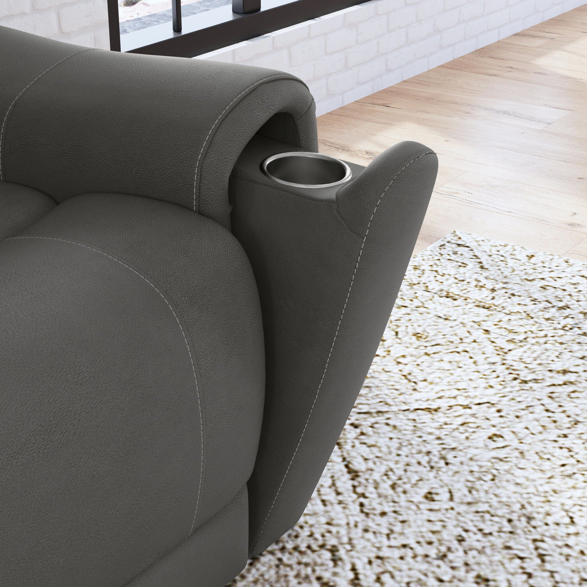 Carter - Power Reclining Sofa With Console & Power Headrests & Lumbar