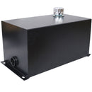 Heavy Duty Hydraulic Fluid Tank 10 Gal Steel Reservoir With Strainer, Gauge & Breather Cap For Tractors & Trucks - Black