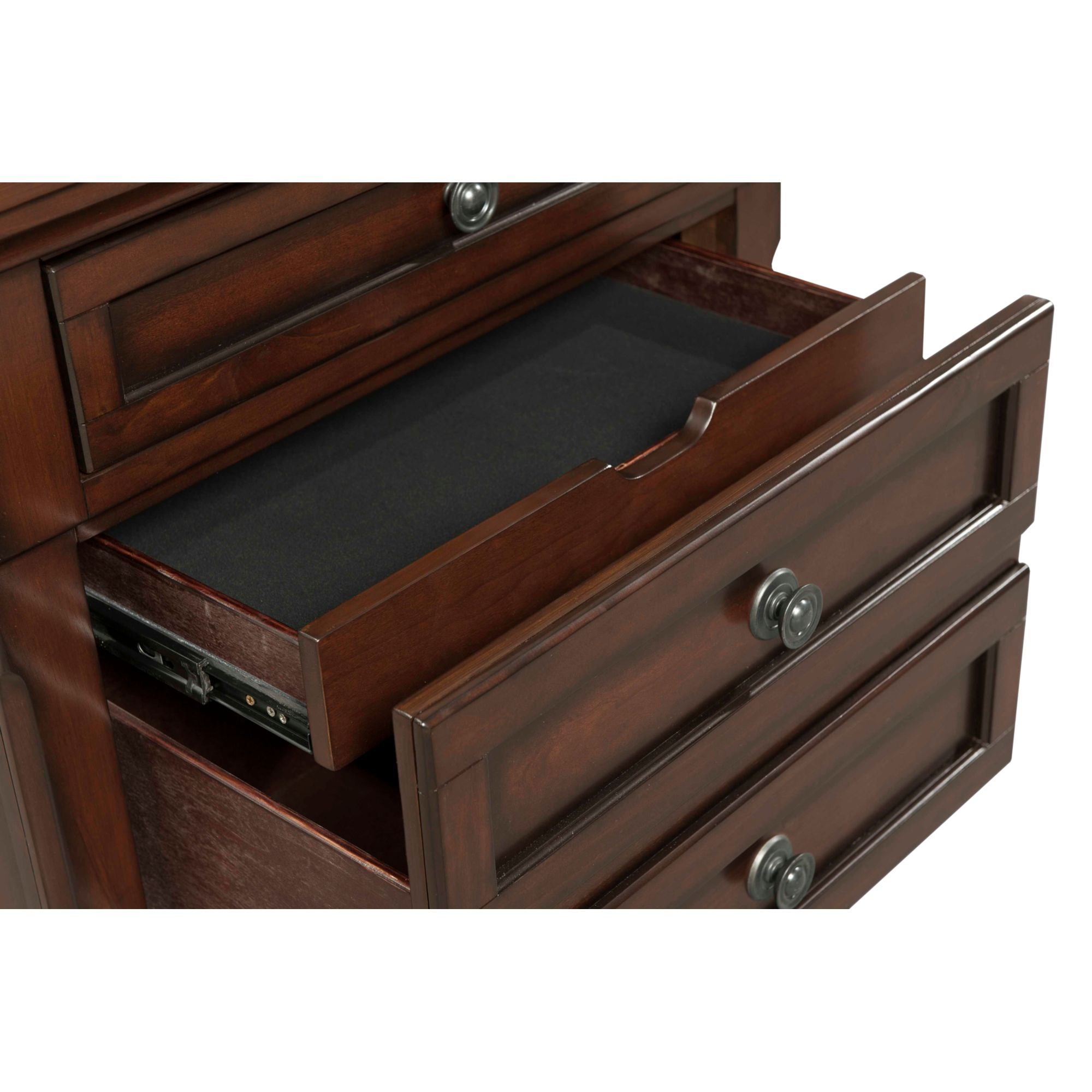 Kingston Nightstand With Power in Walnut by Elements International, view 4