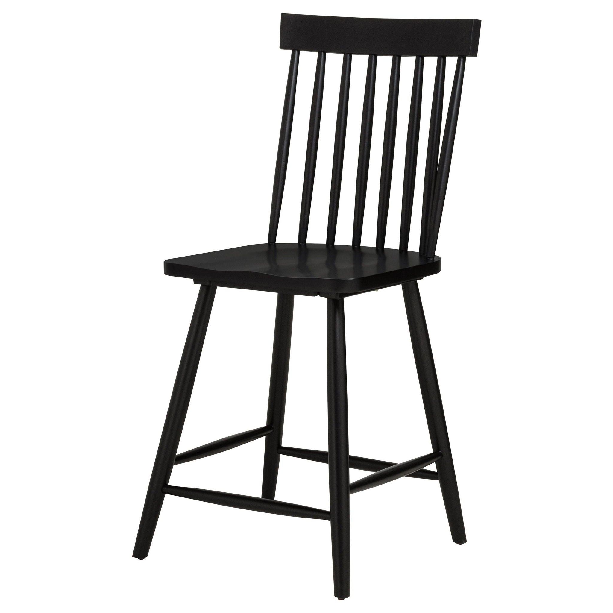 Andrews Windsor Counter Height Dining Side Chair Black (Set of 2) - Atlantic Fine Furniture Melbourne FL