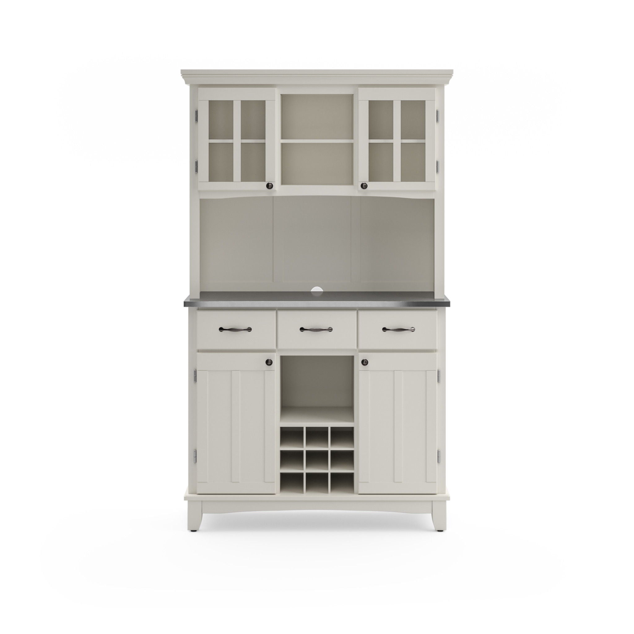 Buffet Of Buffets - Buffet With Hutch Stainless Steel Top