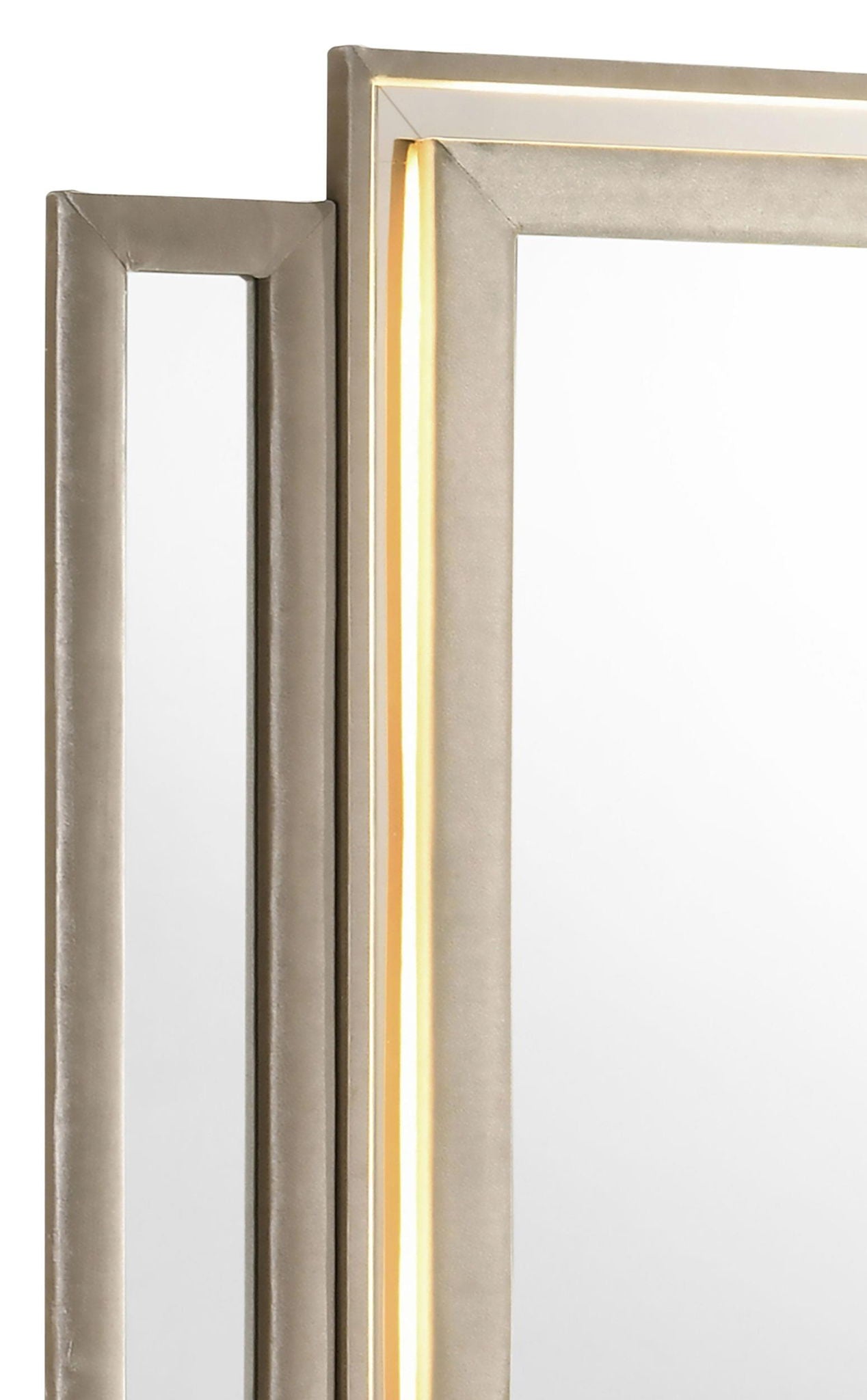 Lorient LED Dresser Mirror Ivory and Camel