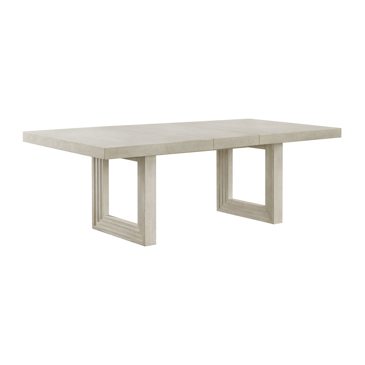 Avalanche Rectangular Dining Table With 18" Leaf in Antique White by Elements International
