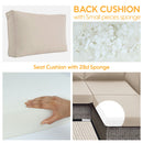 Outdoor Deep Seat Cushions For Patio Furniture Replacement, Cushion Set For Sectionals