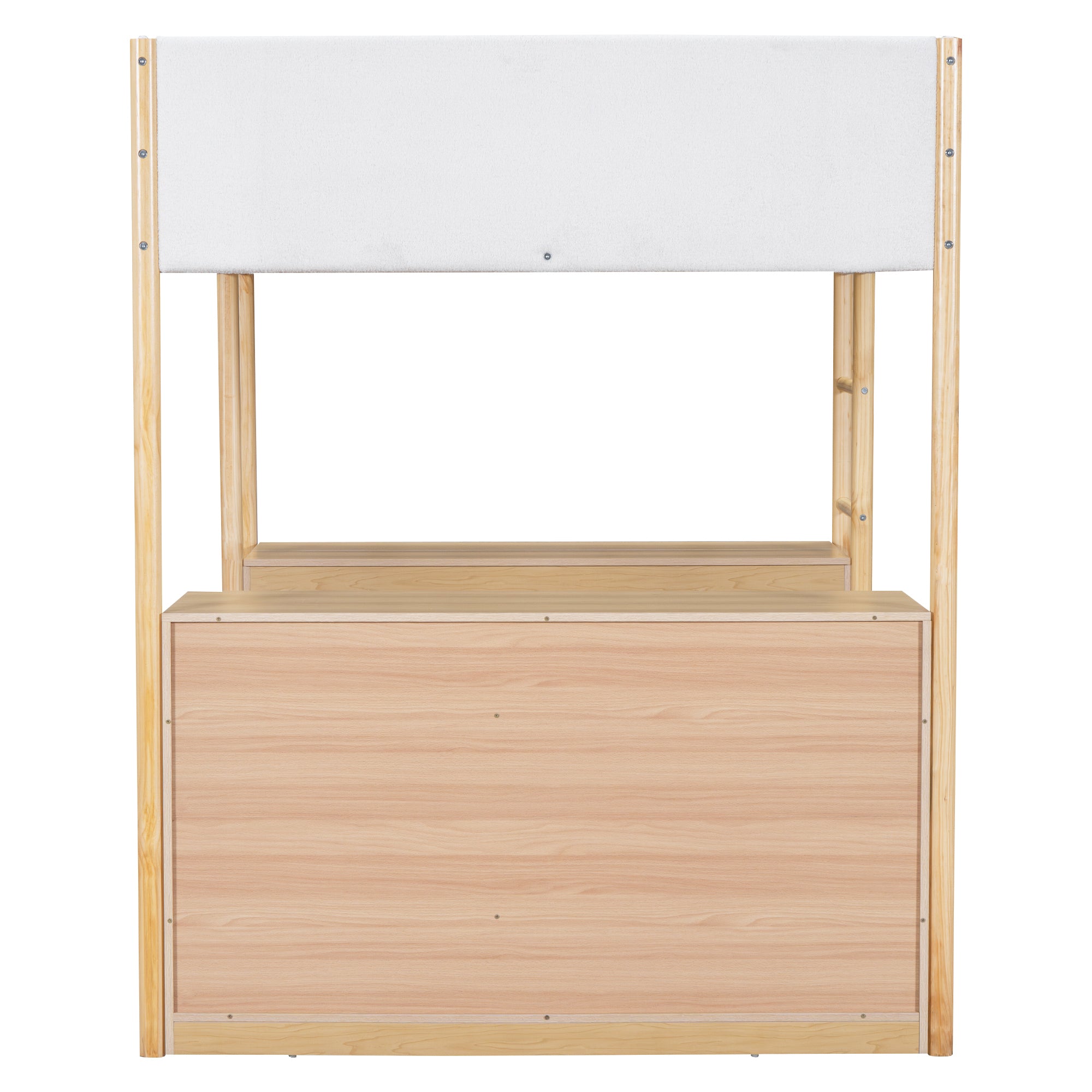 Full Size Teddy FleeceLoft Bed Wood Bed, Natural - Atlantic Fine Furniture Melbourne FL