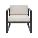 Navan - 4 Pieces Chat Set - Black / Beige